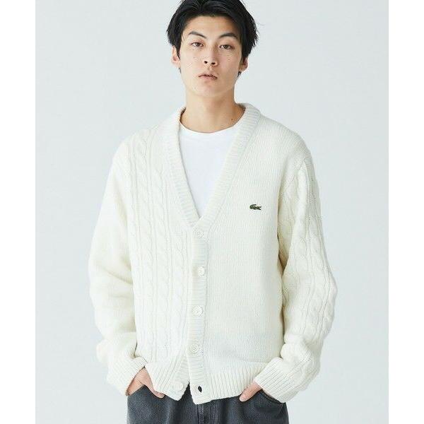 LACOSTE ラコステ　アシンメトリーVネックカーディガン LACOSTE（ラコステ） アシンメトリーVネックカーディガン : タカシマヤ