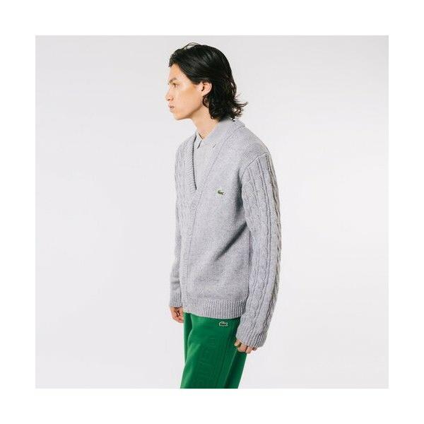 LACOSTE（ラコステ） アシンメトリーVネックカーディガン : タカシマヤ