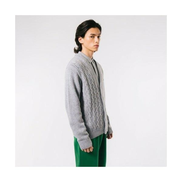 LACOSTE（ラコステ） アシンメトリーVネックカーディガン : タカシマヤ