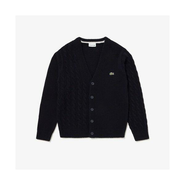 LACOSTE（ラコステ） アシンメトリーVネックカーディガン : タカシマヤ