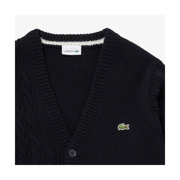 LACOSTE（ラコステ） アシンメトリーVネックカーディガン : タカシマヤ