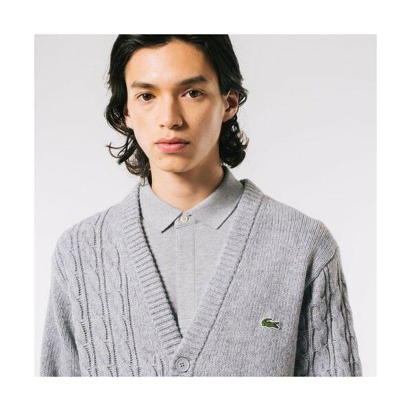 LACOSTE ラコステ　アシンメトリーVネックカーディガン LACOSTE（ラコステ） アシンメトリーVネックカーディガン : タカシマヤ