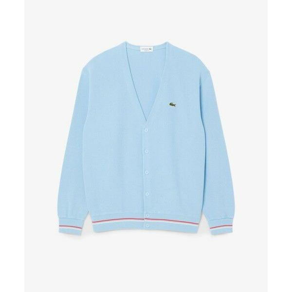 LACOSTE（ラコステ） リブニットステッチコットンニットカーディガン