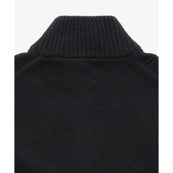 【新品同様】ラコステ　ドライバーズニット　ジップカーディガン　ハイネック　2XL LACOSTE｜クレイジーニッティングハイネックジップカーディガン