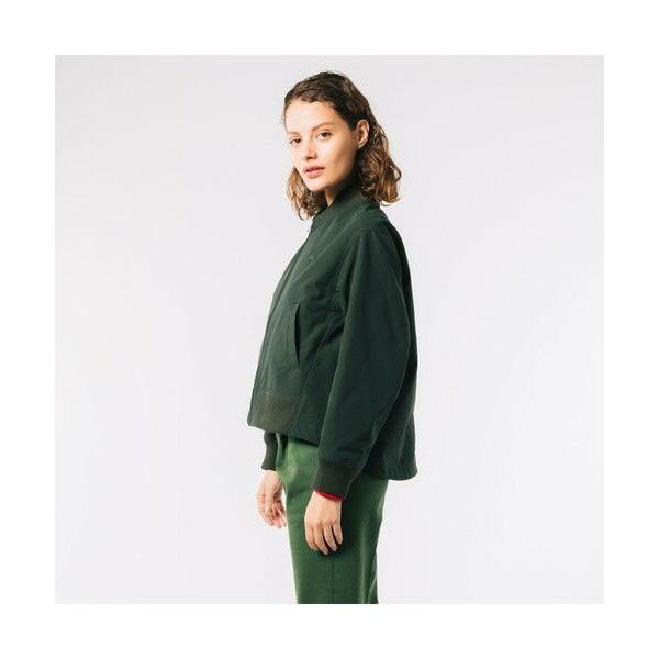 LACOSTE　ラコステ　Aラインボンバージャケット34 グリーン　S（大きめ） ラコステ LACOSTE Aラインボンバージャケット （グリーン