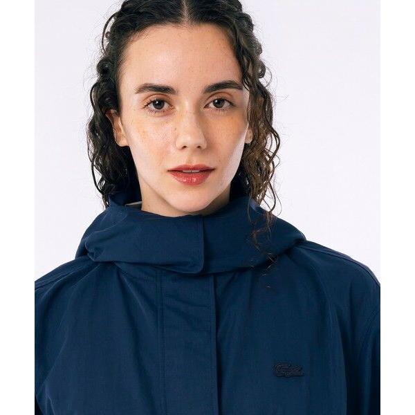 LACOSTE / ラコステ フード脱着可 撥水ナイロン スタンドカラー 