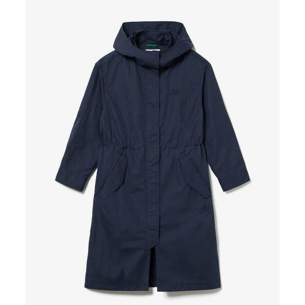 LACOSTE（ラコステ） フード脱着可 撥水ナイロン スタンドカラー