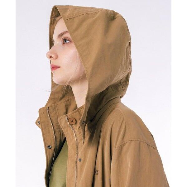 LACOSTE（ラコステ） フード脱着可 撥水ナイロン スタンドカラー 