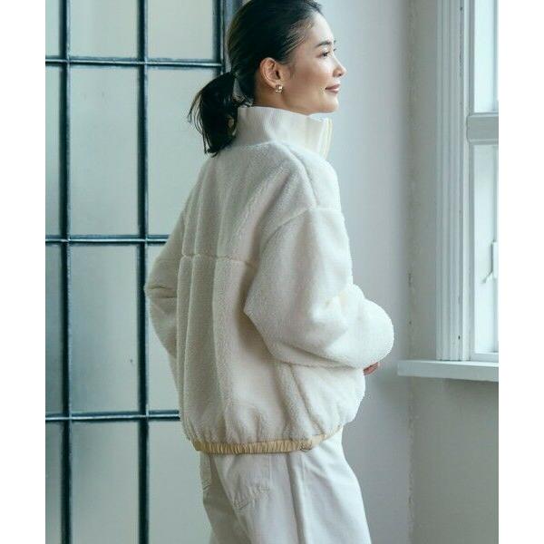 LACOSTE（ラコステ） リブニットスタンドカラーソフトボアジャケット 