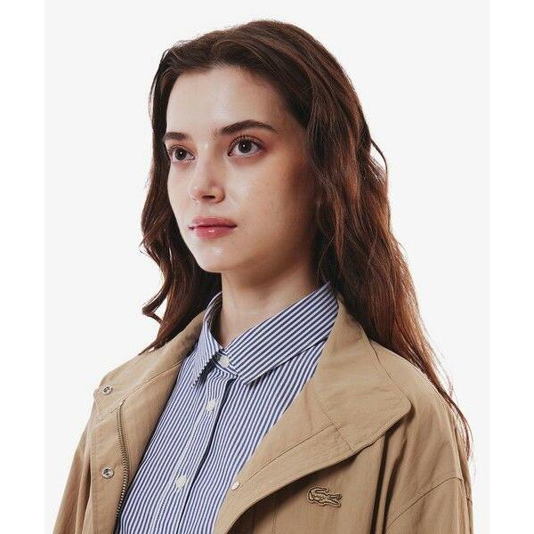 新品　ラコステ　スタンドカラーユーティリティコート　L ラコステ LACOSTE スタンドカラーユーティリティコート （ライトグレー
