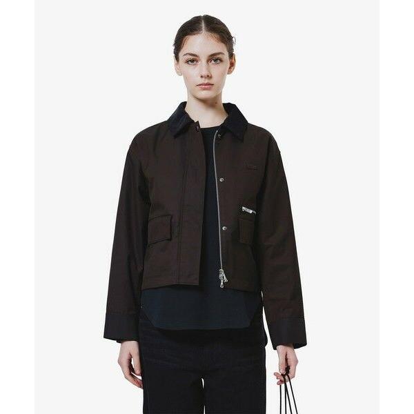 LACOSTE（ラコステ） コーデュロイカラーショート丈 ジップアップ