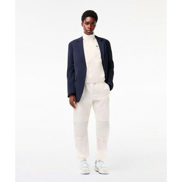 美品》LACOSTE ライトウェイトネオプレン ジップジャケット 紺色 L 