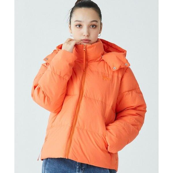 LACOSTE / ラコステ ウィメンズ ボリュームハイネック ナイロンショート ダックダウンジャケット / フード取り外し可