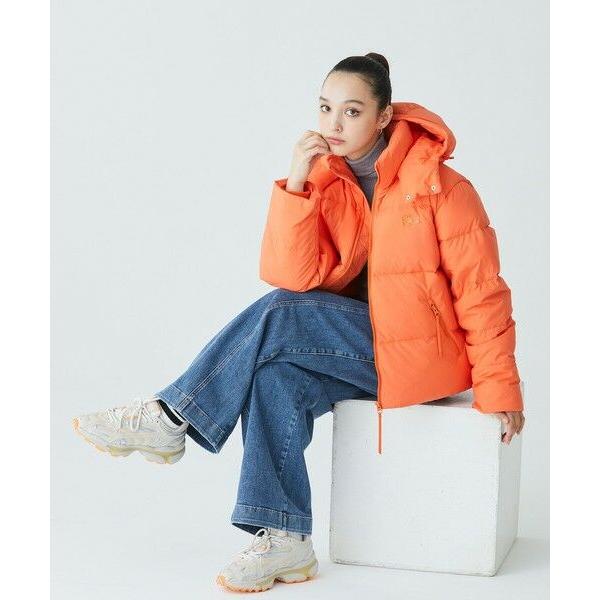 LACOSTE / ラコステ ウィメンズ ボリュームハイネック ナイロンショート ダックダウンジャケット / フード取り外し可