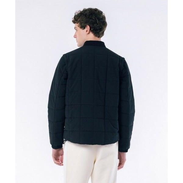 LACOSTE（ラコステ） 撥水 防風 2WAY 袖 着脱可 キルティング ナイロン
