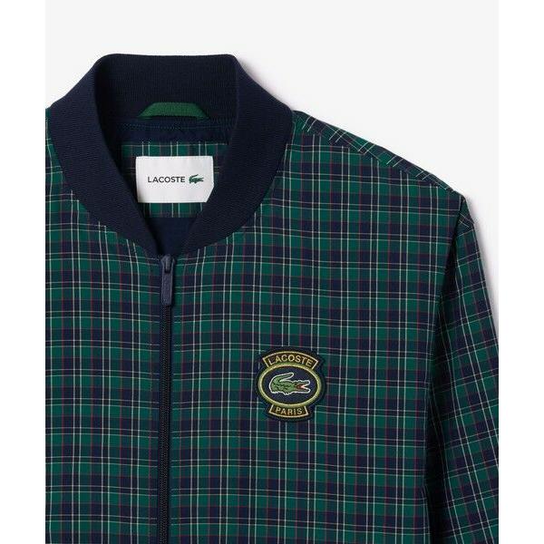 ラコステ メンズ】ラコステ LACOSTE チェック切り替えバーシティ 