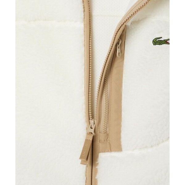 LACOSTE（ラコステ） スタンドカラー パイピング シェルパフリース
