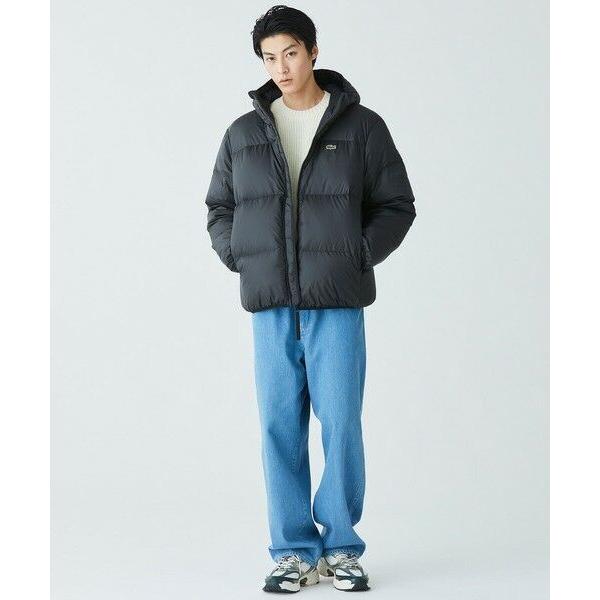 LACOSTE / ラコステ 撥水 バックステッチ スタンドカラー フーデッドダウンジャケットの画像