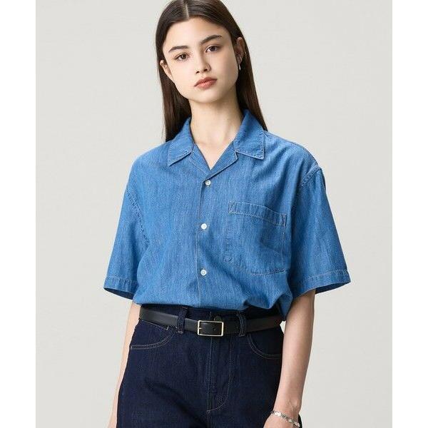 LACOSTE（ラコステ） オーバーサイズ オープンカラーデニムシャツ