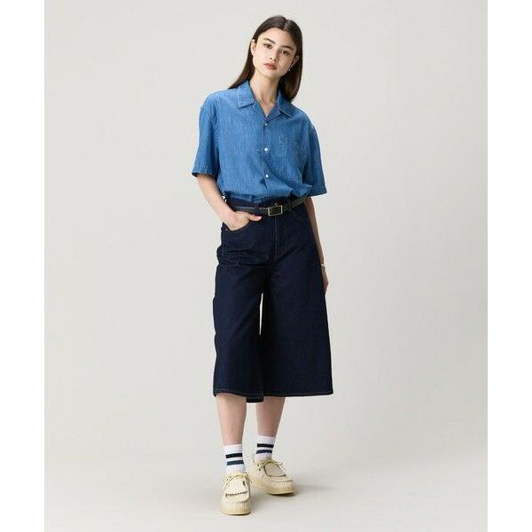 LACOSTE（ラコステ） オーバーサイズ オープンカラーデニムシャツ