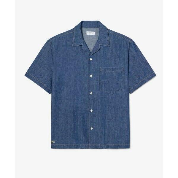 LACOSTE（ラコステ） オーバーサイズ オープンカラーデニムシャツ