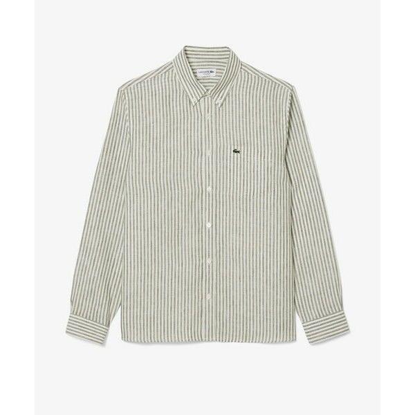 LACOSTE（ラコステ） リネンストライプシャツ : タカシマヤ