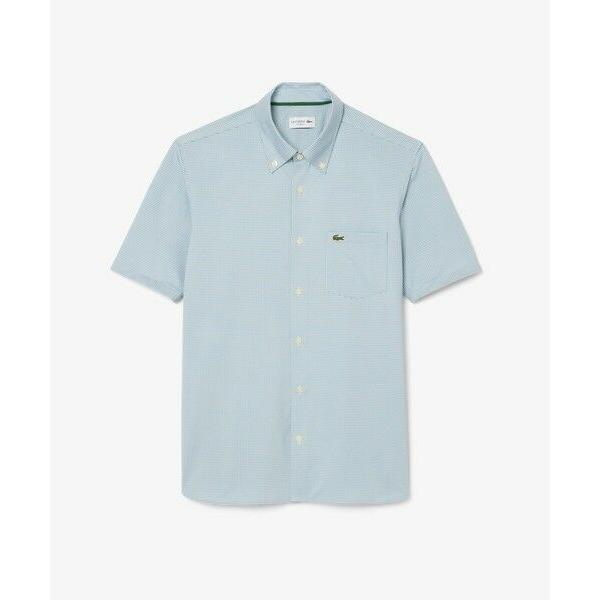 LACOSTE / ラコステ マイクロチェックジャージシャツ
