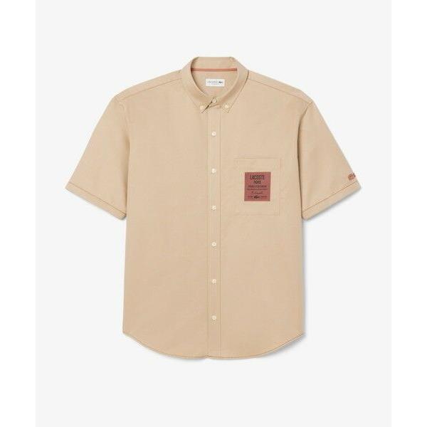 LACOSTE（ラコステ） シルクブレンドネームパッチボタンダウンシャツ