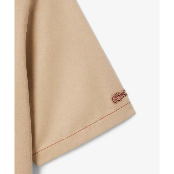 LACOSTE（ラコステ） シルクブレンドネームパッチボタンダウンシャツ