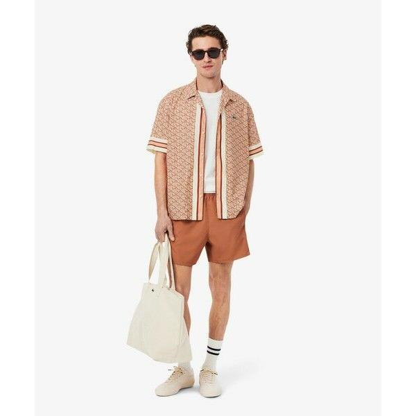 LACOSTE（ラコステ） モノグラムオープンカラーシャツ : タカシマヤ
