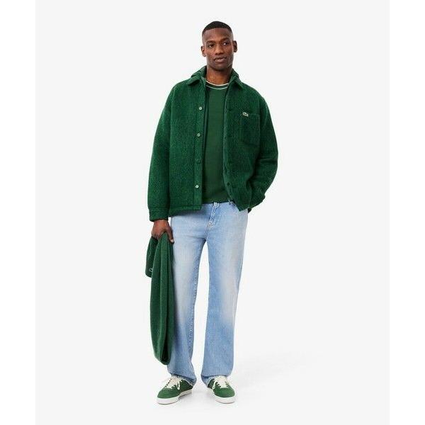 ラコステ　メンズウールブレンドオーバーシャツ(コート) LACOSTE（ラコステ） ウールブレンドフェルトオーバーサイズ アウター
