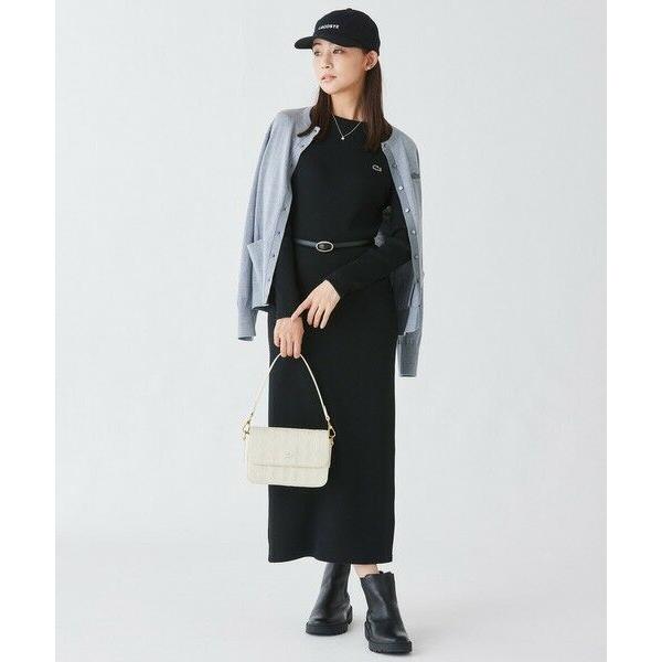 LACOSTE（ラコステ） コットンリブニットドレス / ニットワンピース