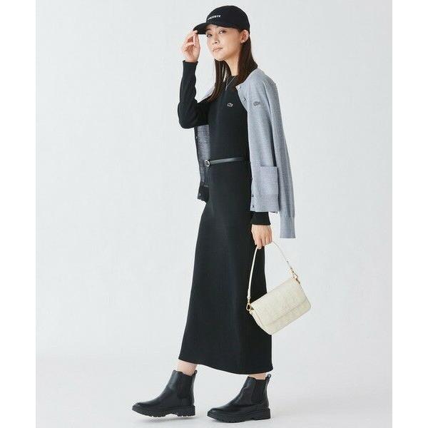 LACOSTE（ラコステ） コットンリブニットドレス / ニットワンピース
