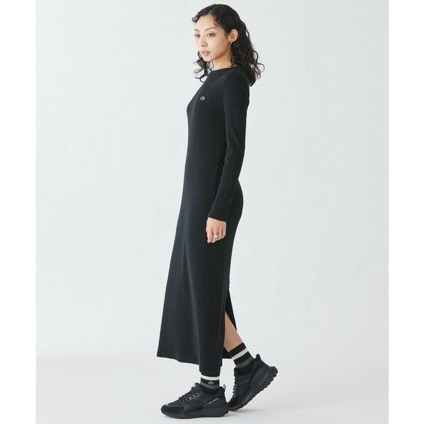 LACOSTE（ラコステ） コットンリブニットドレス / ニットワンピース