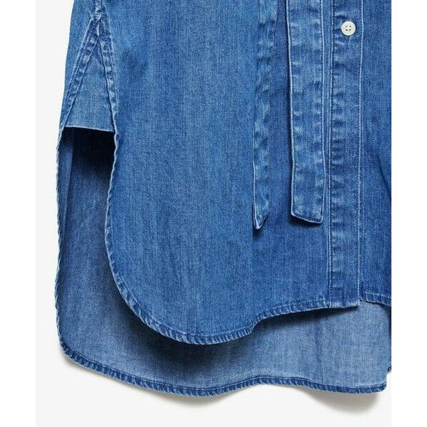 LACOSTE（ラコステ） ウエストベルト デニムシャツドレス ワンピース