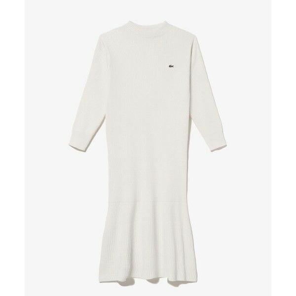 LACOSTE（ラコステ） ローウエストリブニットドレス / フレア