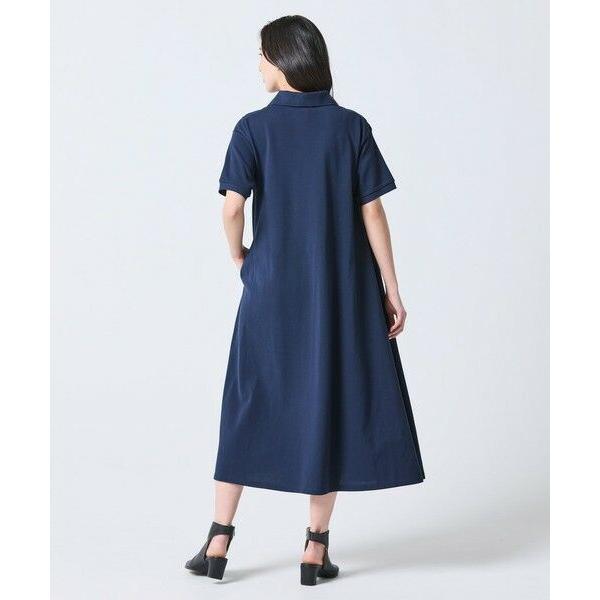 LACOSTE / ラコステ スキッパーネックポロドレス / マキシ丈フレアワンピースの画像