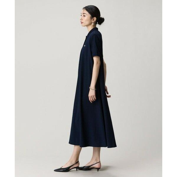 LACOSTE（ラコステ） インディゴ鹿の子ポロドレス / フレアワンピース