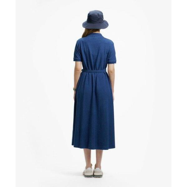 LACOSTE（ラコステ） インディゴ鹿の子ポロドレス / フレアワンピース