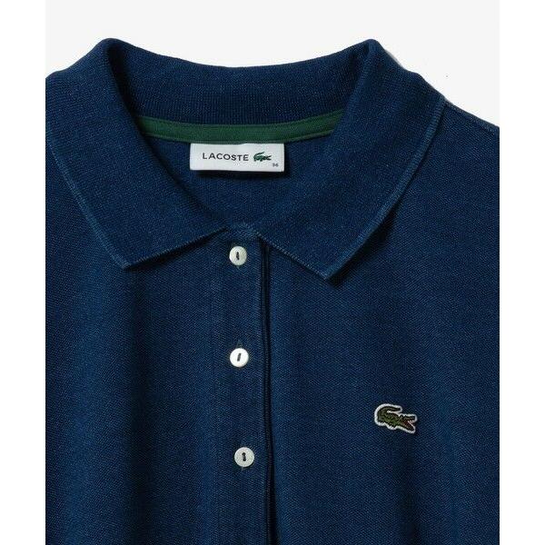 LACOSTE（ラコステ） インディゴ鹿の子ポロドレス / フレアワンピース