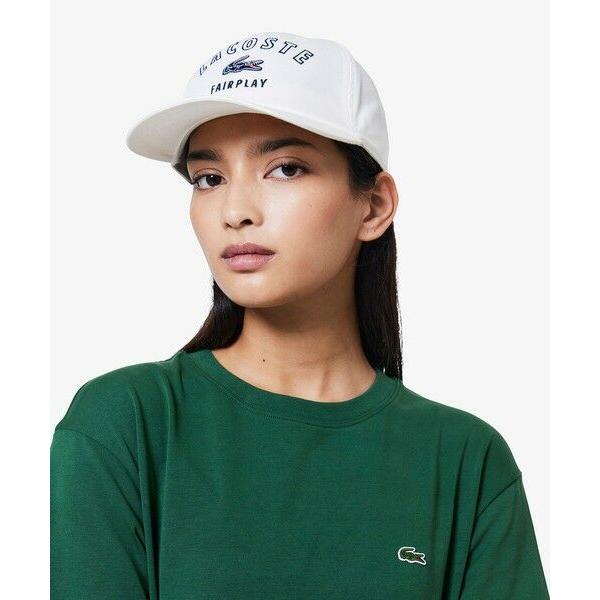 LACOSTE / ラコステ ティアード切り替え コットンドレス マキシ丈 ワンピースの画像