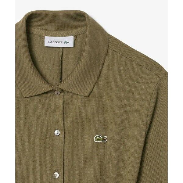 LACOSTE / ラコステ 鹿の子地ポロカラーシャツドレスの画像
