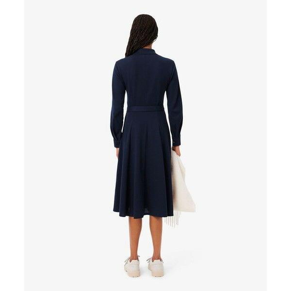 LACOSTE / ラコステ 鹿の子地ポロカラーシャツドレスの画像