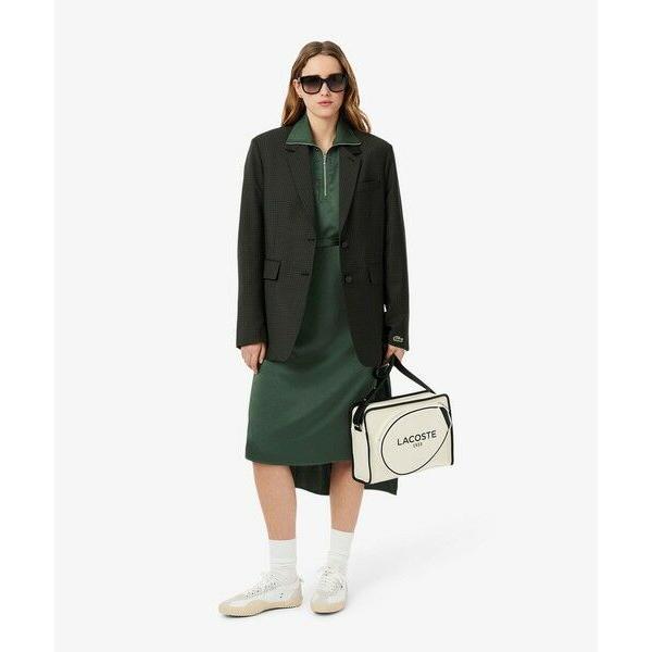 LACOSTE ラコステ ロングワンピース ワニロゴ スリット オーバーサイズ