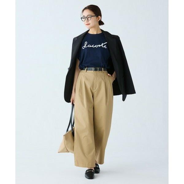 LACOSTE（ラコステ） ダブルタック ワイドチノトラウザーズパンツ