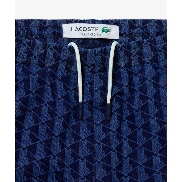 LACOSTE（ラコステ） インディゴスウェットモノグラムトラックパンツ