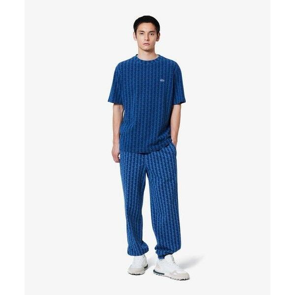 LACOSTE（ラコステ） インディゴスウェットモノグラムトラックパンツ