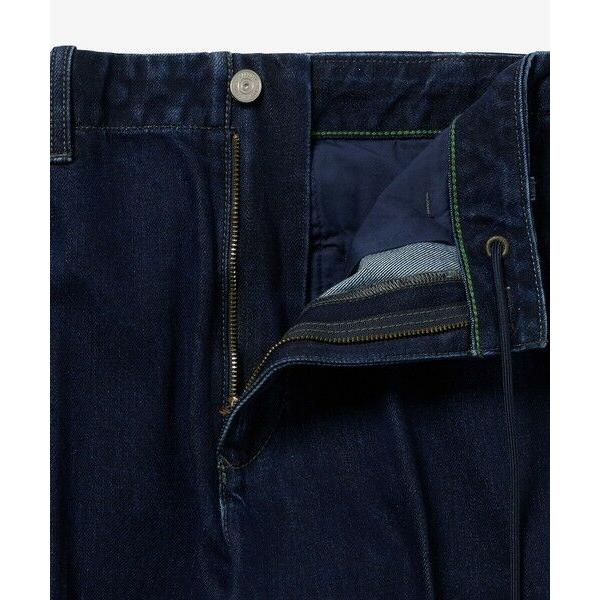 LACOSTE（ラコステ） プリーツエフェクトデニム ワークパンツ