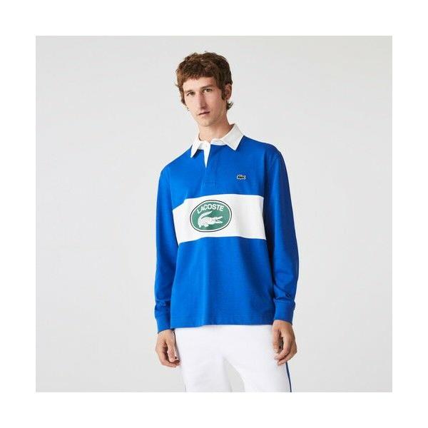 LACOSTE / ラコステ パネルボーダーヘリテージグラフィックラガー 