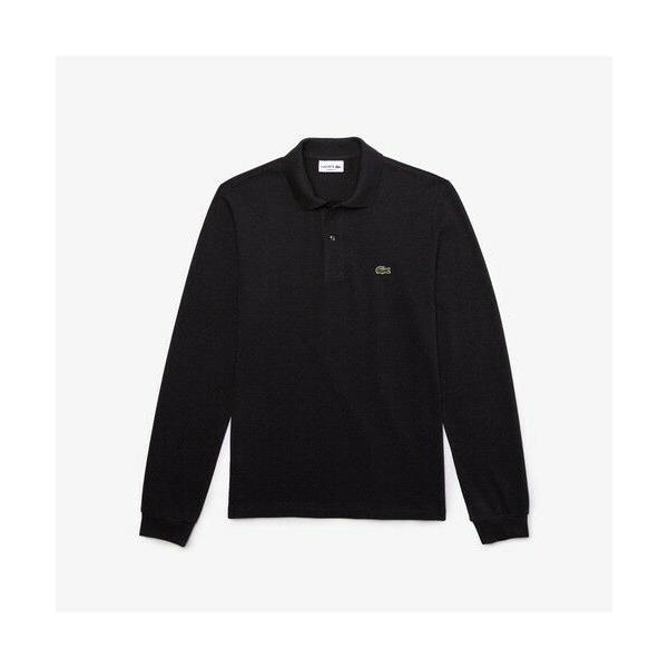 LACOSTE（ラコステ） 長袖 リブ メランジカラ-ポロシャツ L1313 （杢